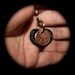 New Heart shaped Blessed,  Lucky Us Keychain made of stainless steel with  3 pennies