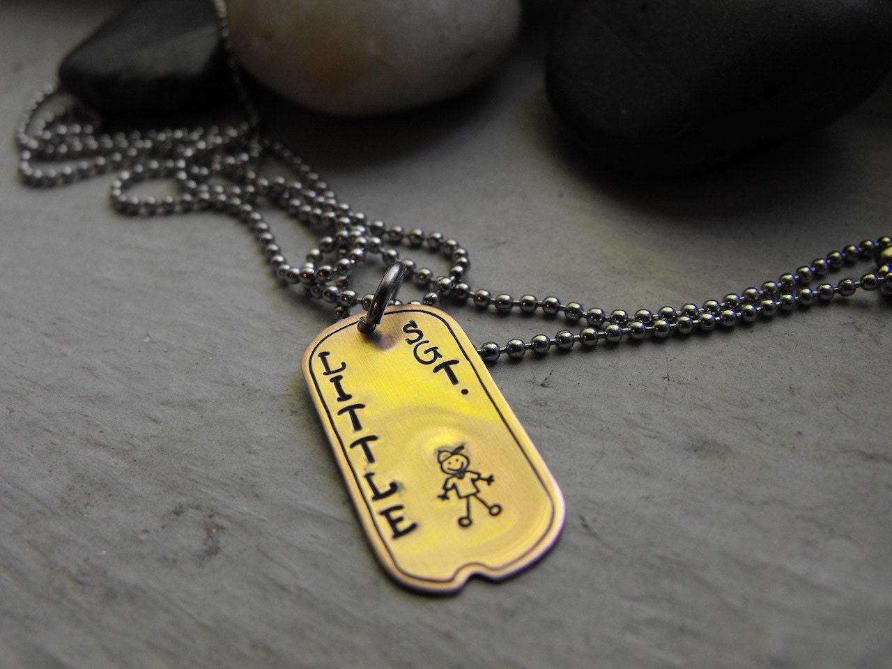 Little SGT. Dog Tag Pendant