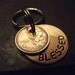 Lucky Us Copper Keychain with three lucky pennies Canadian Version