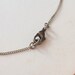 Blue bead necklace, simple bar necklace