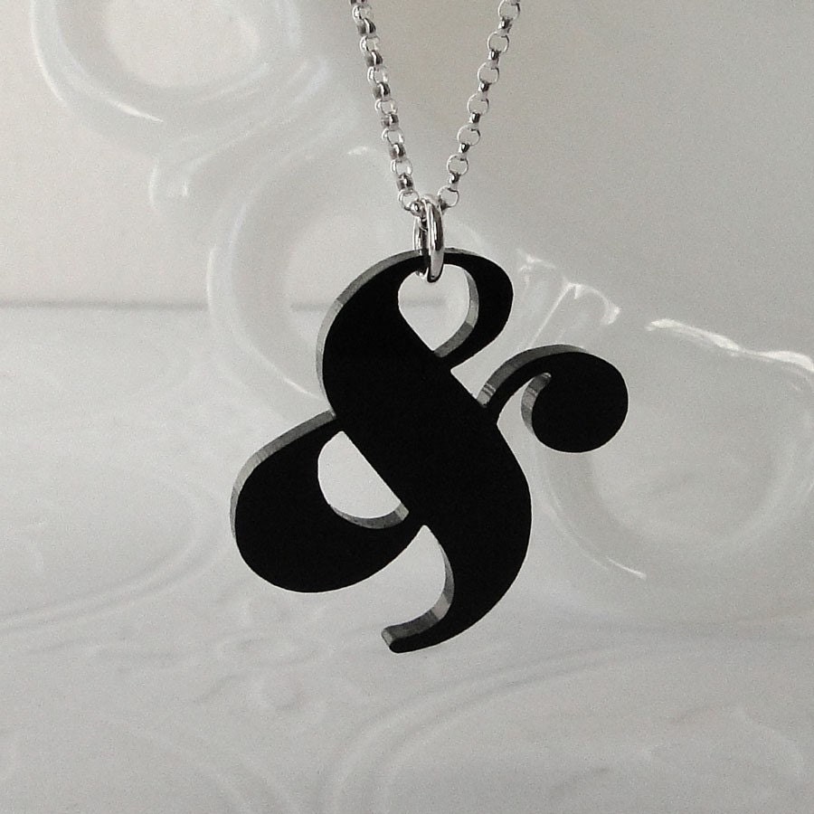 Elephant Ampersand Necklace