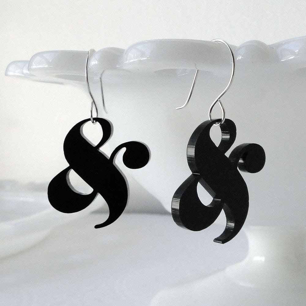 Elephant Ampersand Earrings