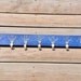 30 Inch 7 Funky Fork Rack Stained Blue