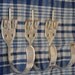 3 FORK YOU Silverware Coat Hooks