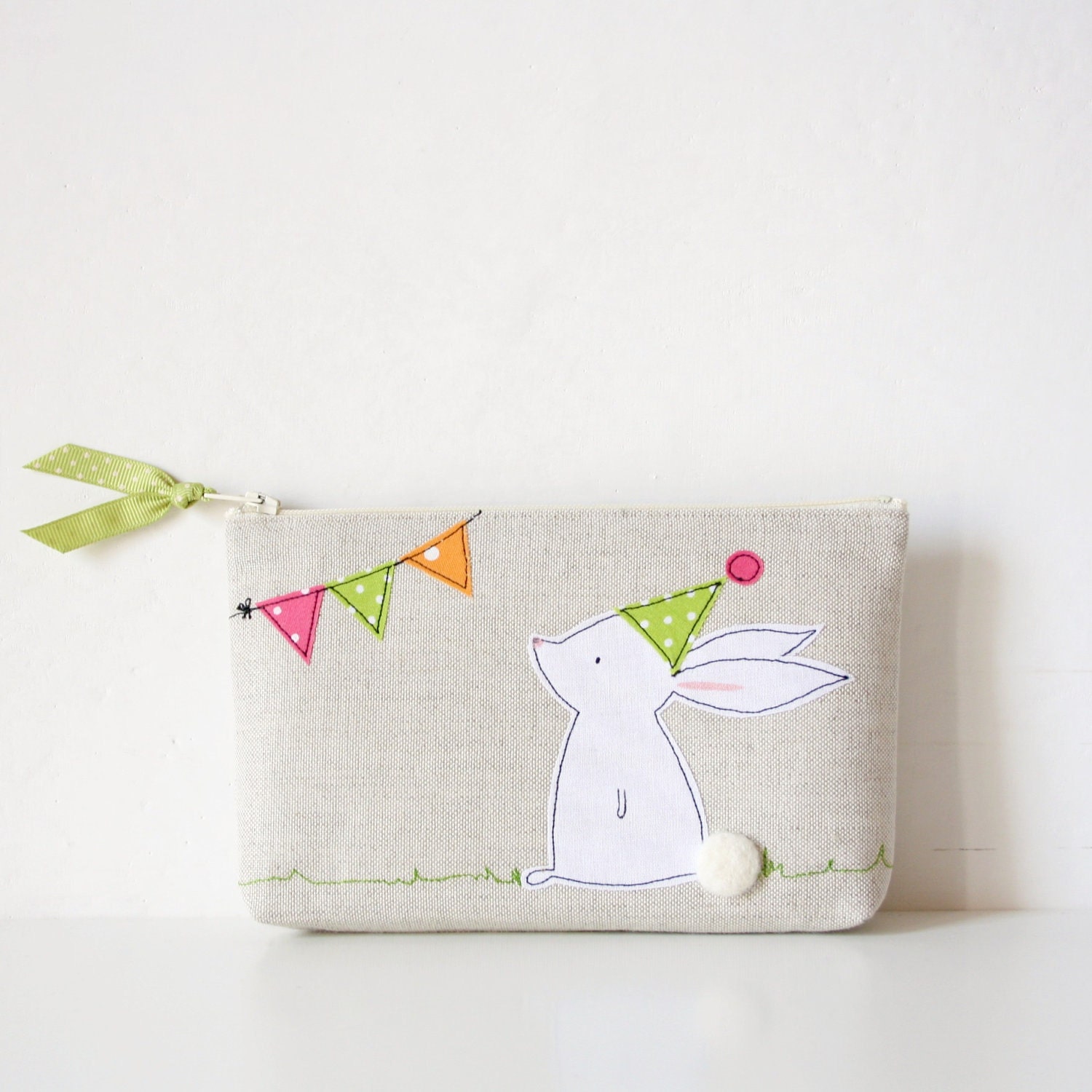 unique linen pouch - dear miss Bunny