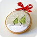 unique winter ornament - a snowy slope