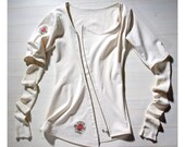 Couture zipper Top White Black