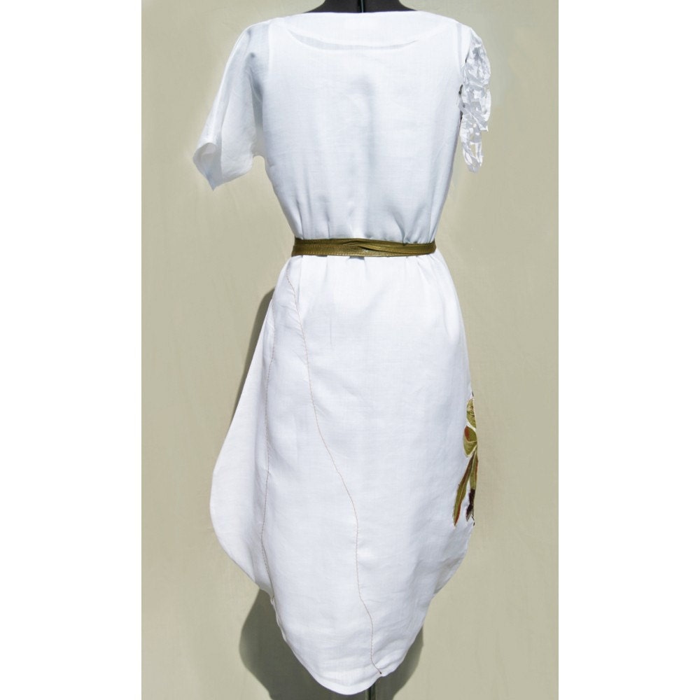 SALE Linen Rose Dress - made to order - Summer - Breezy - romantic - garden -