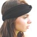 Turban Headband Headwrap in Black Yoga Workout Twisted Band Headpiece