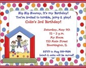 Kids Bounce House Birthday Party Invitations Il_170x135