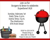 Burgers and Brews, Tailgate Football Party Invitations Il_170x135
