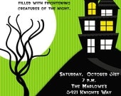House on the Hill Halloween Party Invitations Il_170x135