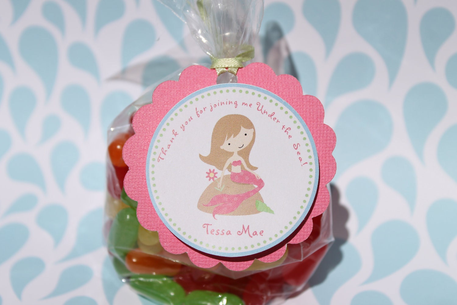 Sweet Mermaid Birthday Party Favor Tags Il_170x135