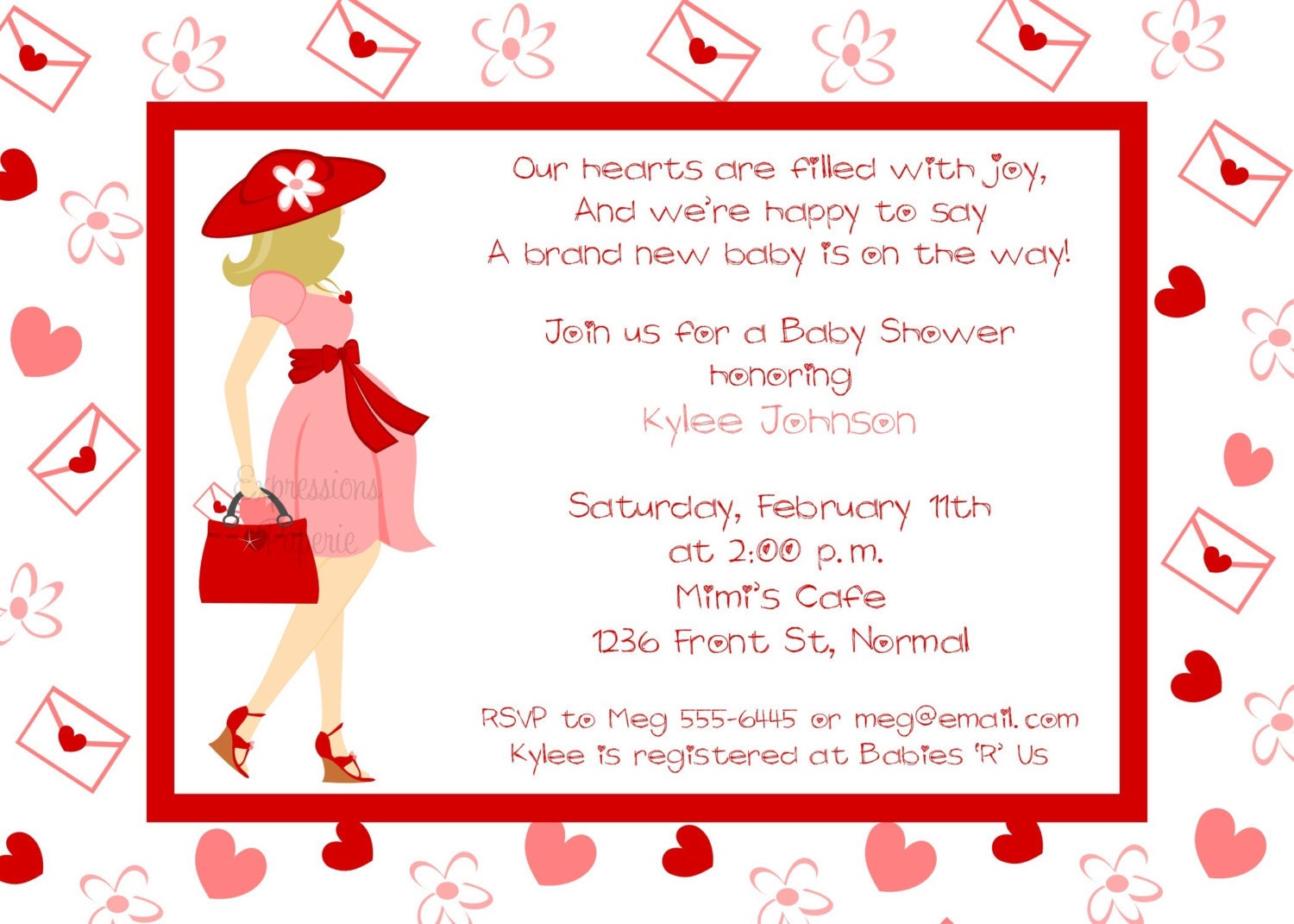 Valentines Day Mommy to Be Baby Shower Invitations Il_170x135
