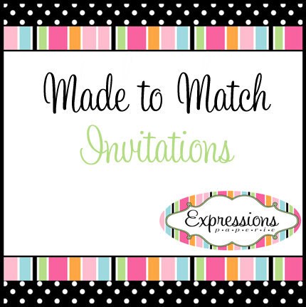 Personalized Invitations Made to Match Any Design Il_570xn
