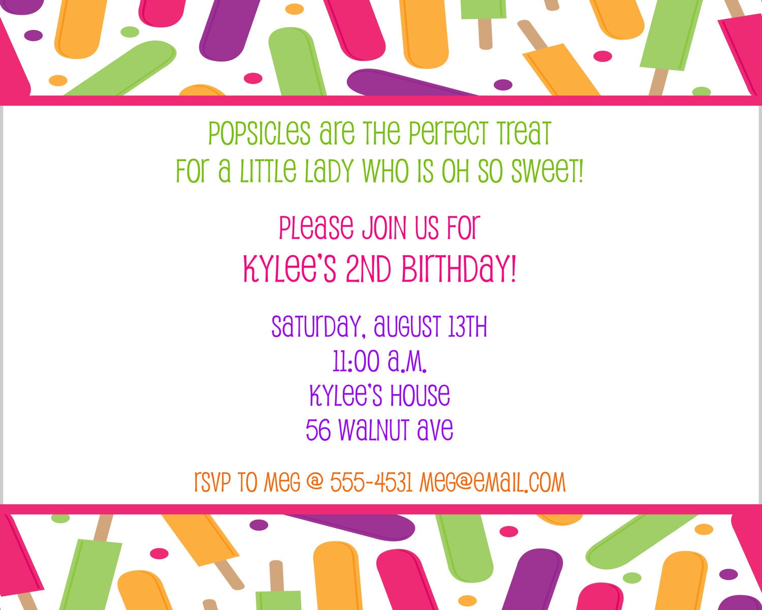 Popsicle Birthday Party Invitations Il_570xn
