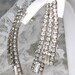 Vintage Earrings Rhinestone Art Deco pierced post