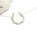 Luck Necklace - Simple Hammered Sterling Silver Horseshoe on Delicate Sterling Silver Chain