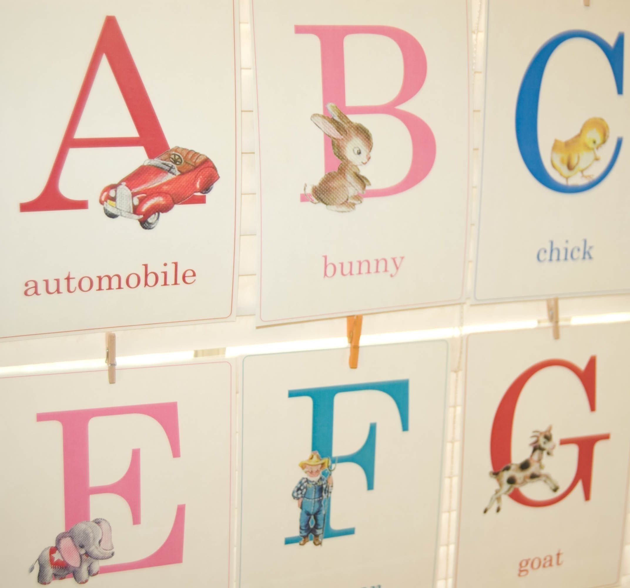 Baby ABC Flashcards - 5x7 - Set of 26