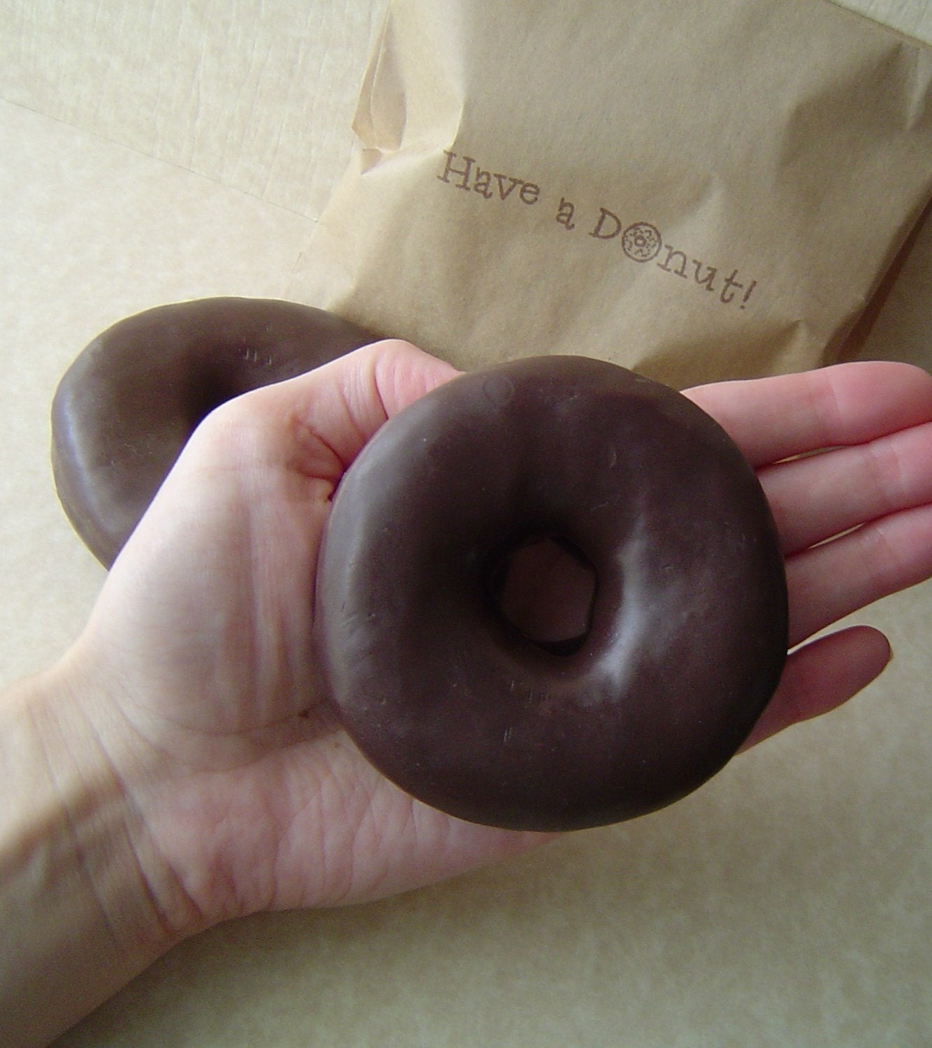 Soap - Chocolate Donut Soap - Glycerin Soap - Dark Chocolate Scented Doughnut