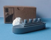 Soap - Titanic Ship and Iceburg Mini Gift Set - Goat's Milk Soap - French Vanilla Scented - Gift for Him