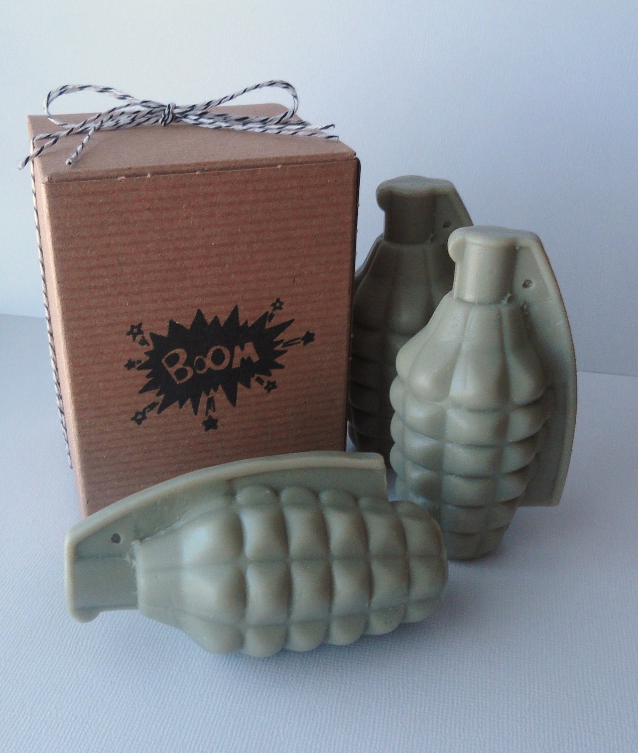 Soap - Hand Grenade Bomb Soap - Scented Nag Champa - Goats Milk Soap - For Men