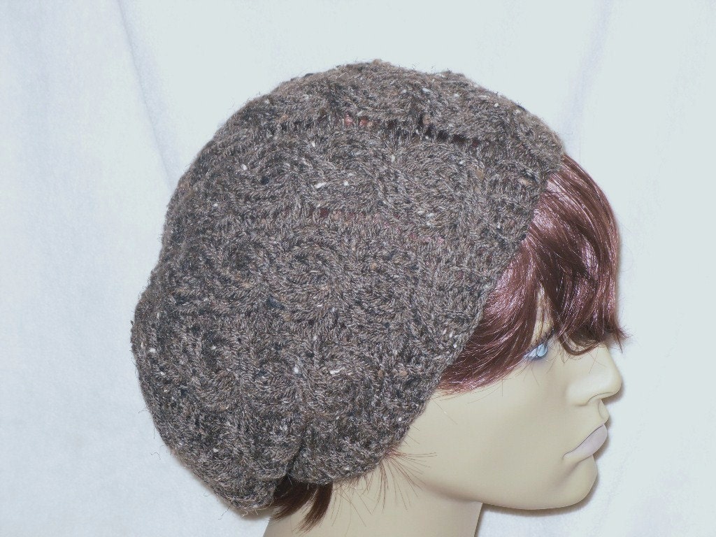 PATTERN - Slouchy Cable Urban Cap/Hat