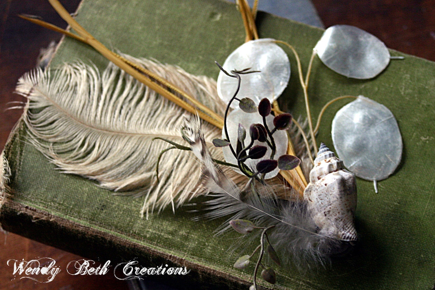 Washed Ashore - Mermaid Trinkets - Hair Art Fascinator Clip