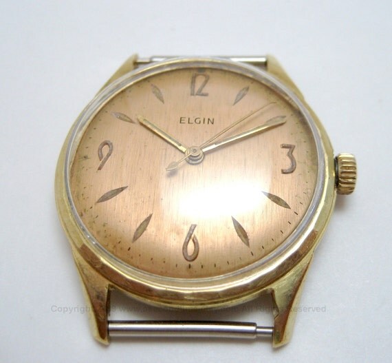 Vintage Elgin 17 Jewel Shockproof Swiss Made Watch by ASecondTime