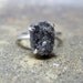 RESERVED - Three Carat Rough Diamond Solitaire and Sterling Silver Ring -  Artisan Jewellery - Handmade and Designed by A Second Time