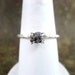 Diamond In The Rough Uncut Diamond Solitaire Engagement Ring - Sterling Silver Ring -  Handmade and Designed by A Second Time