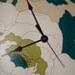 handpainted record/clock