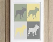 Dog Silhouette Print Retro You Design