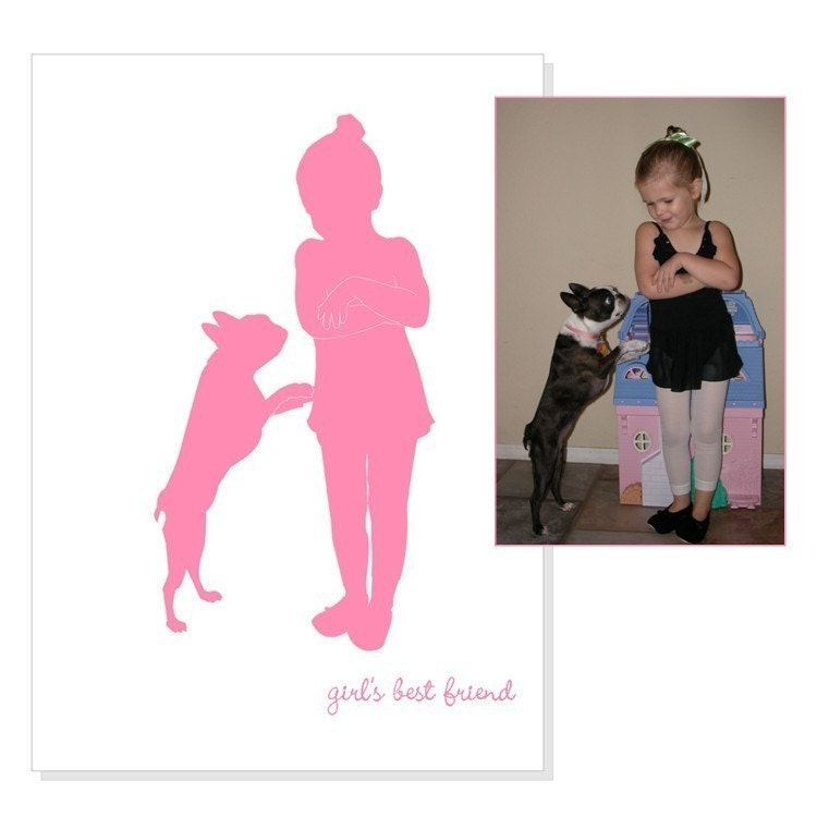 Custom Dog Silhouette Option 2 Subjects