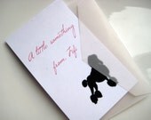 Dog Silhouette Gift Enclosures Personalized