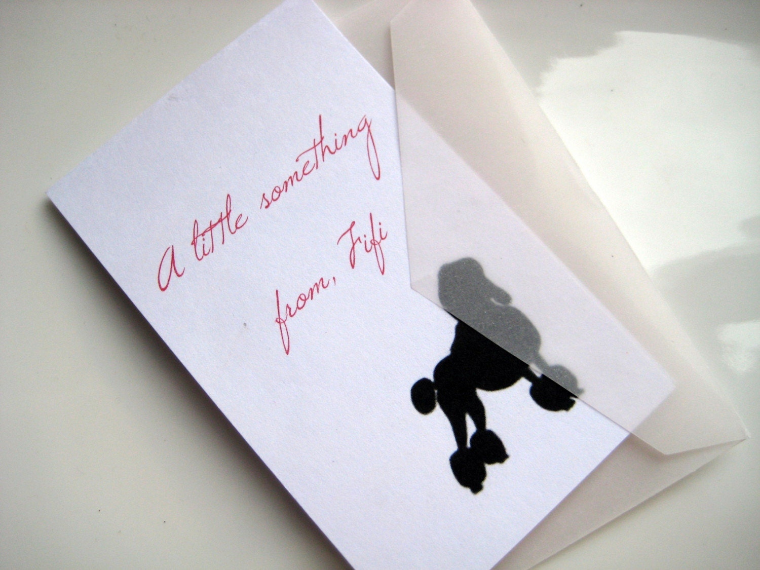 Dog Silhouette Gift Enclosures Personalized