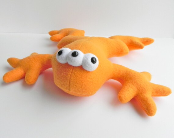 orange frog stuffed animal