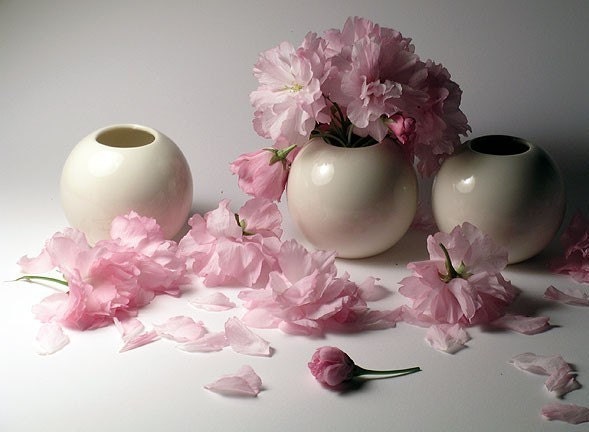 White Porcelain Vases - Mid Size - Wedding Edition
