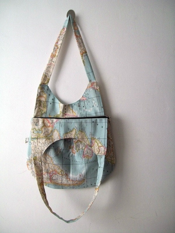 World Map Shoulder Bag