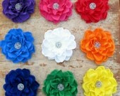 5 Custom Colored Gardenia Flower Fascinator Hair Clip for Bridal Party