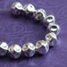 Sterling Silver Beads 5mm Crinkled Nugget - 10 beads
