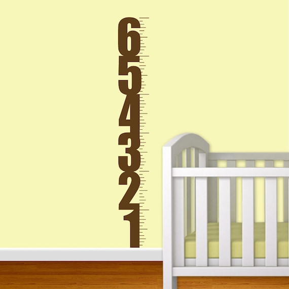 Growth Chart Wall Decal Sticker Vinyl