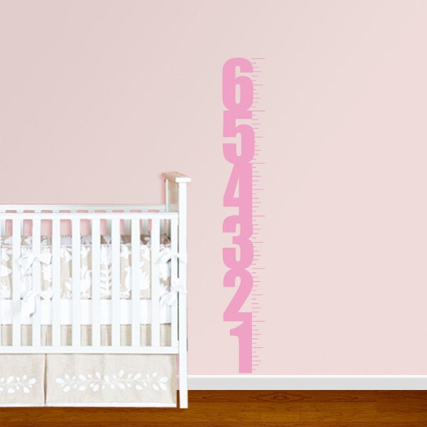 Growth Chart Wall Decal Sticker Vinyl