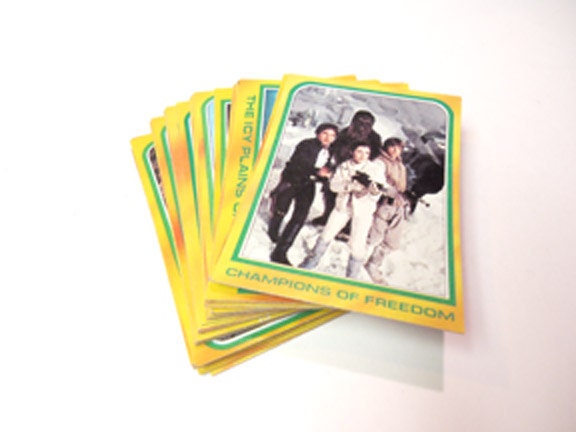 Topps 1980 STAR WARS The Empire Srikes Back yellow edge trading cards lot 2