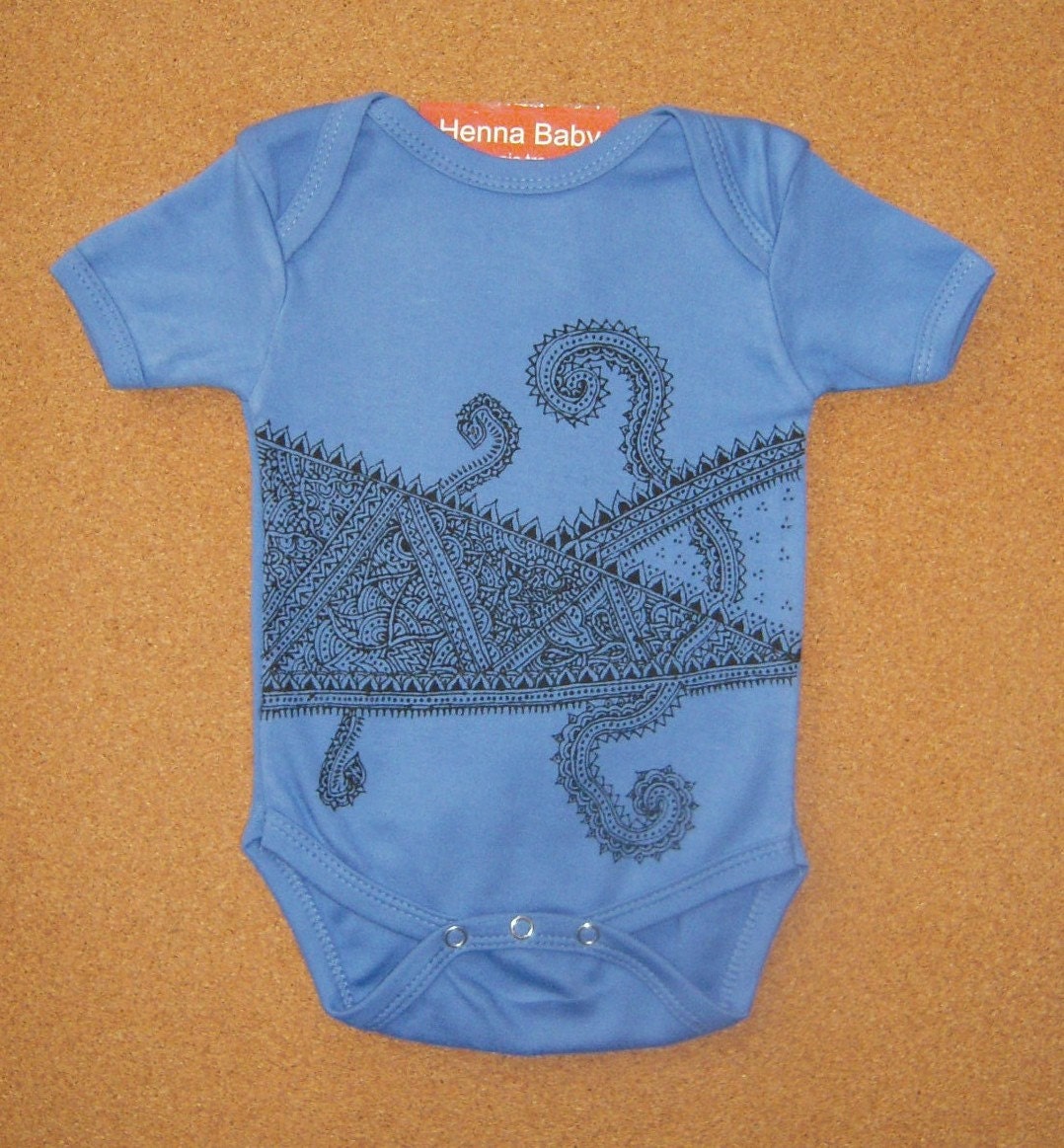 Organic Medika III  Onesie --- hand painted one of a kind. FREE DOMESTIC SHIPPING.