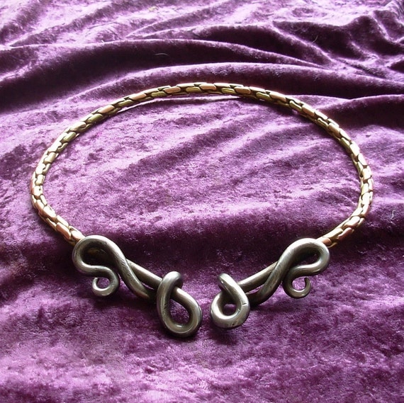 Torc Torque Celtic Viking Re enact Iron New Age by celtsmith