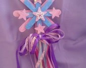 Pink and Blue Glittery Wand