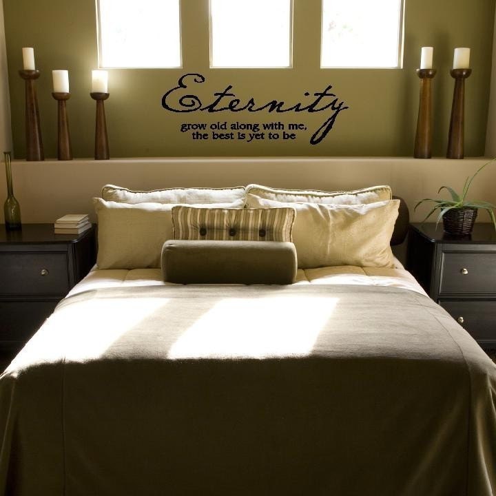 Eternity Grow old along with me the best is yet to be Vinyl Lettering Wall Decal Quote 12.5x33