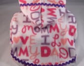 Pink Yorkie Dog Hoodies I Love Mommy
