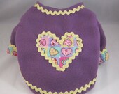 Dog Sweater for Chihuahuas Yorkies Maltese with Pink Heart Applique